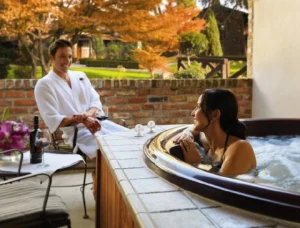 The Paso Robles Inn uncapped the old hot mineral springs wells in 1999 and now select guest rooms have spa tubs on their balconies